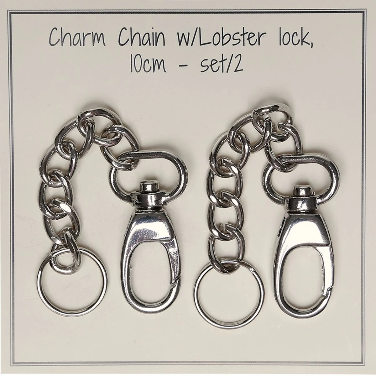 Charm Chain With Lobster Lock - 10 cm - Image 2