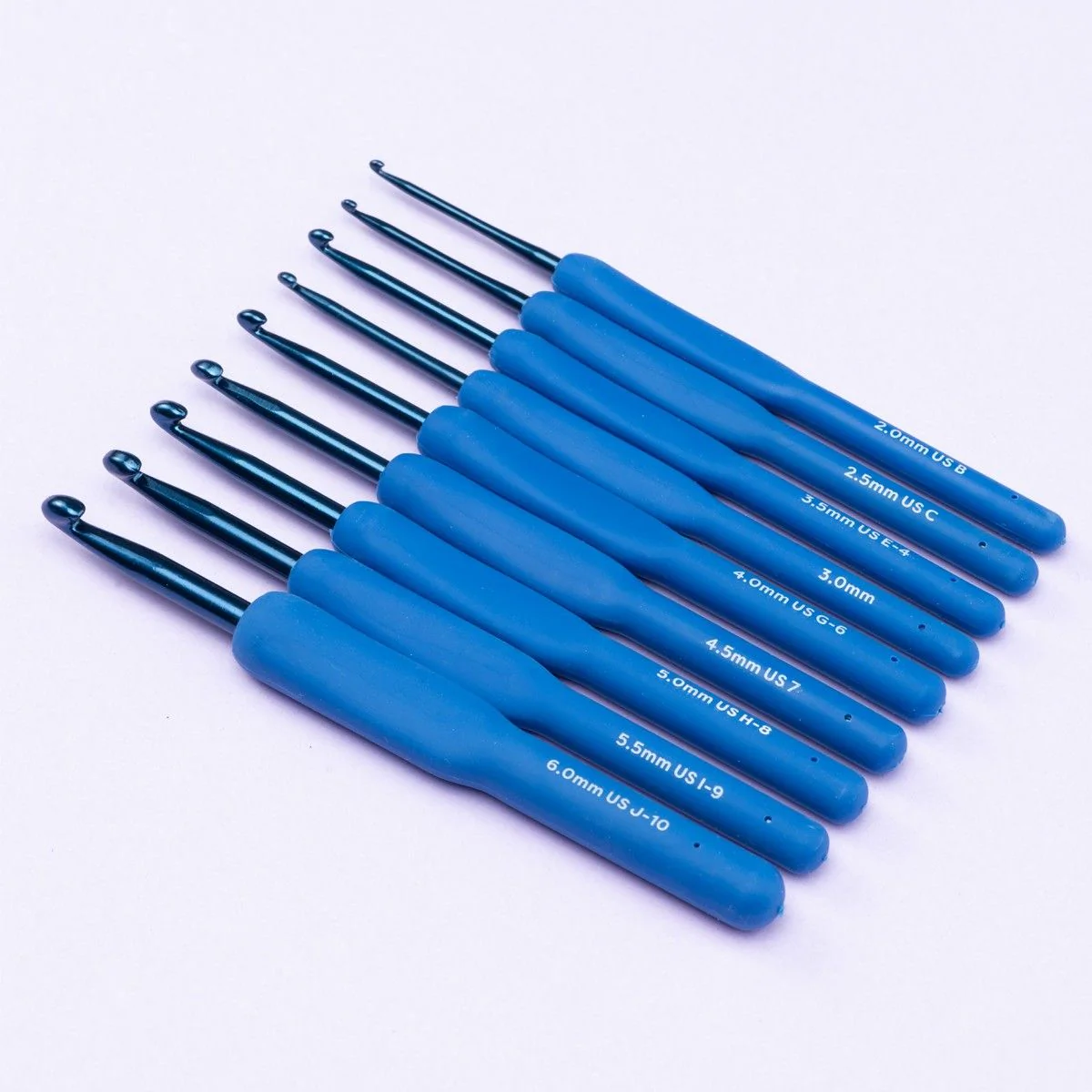Cosmo Crochet Hook Set - 9 Sizes - Indigo - Image 3