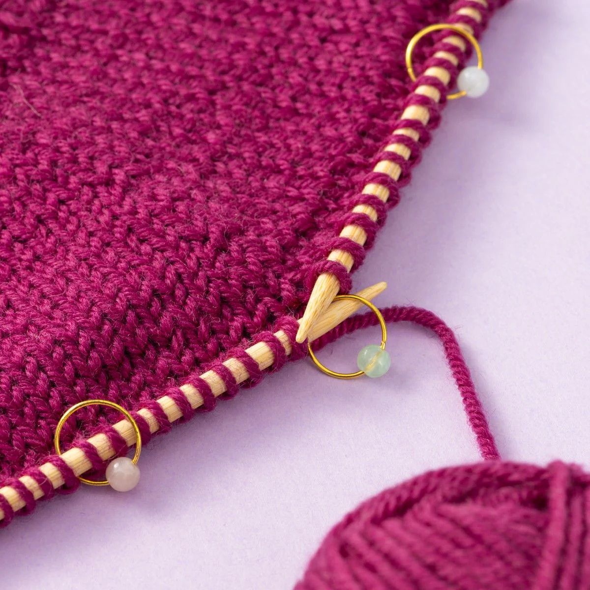 Stitch Markers with Beads - Image 3