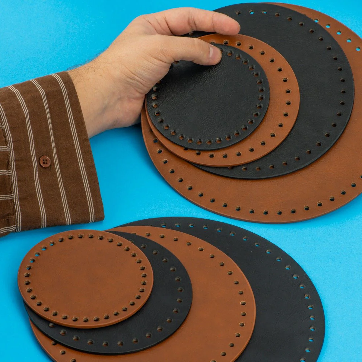 Bag bottom / Basket bottom - Round - 25 cm (9.8 in) - Image 5