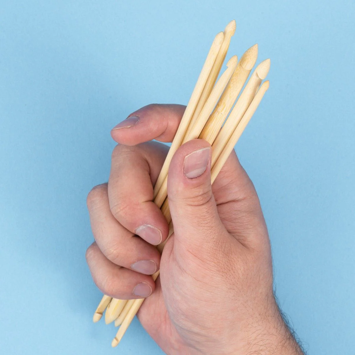 Bamboo Double Ended Tunisian Crochet Hook - 20 cm (8 in) - Image 2